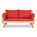 Adjustable Patio Convertible Sofa with Thick Cushion by LJGDeals