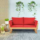 Adjustable Patio Convertible Sofa with Thick Cushion by LJGDeals