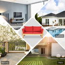 Adjustable Patio Convertible Sofa with Thick Cushion by LJGDeals