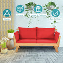 Adjustable Patio Convertible Sofa with Thick Cushion by LJGDeals