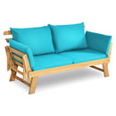 Adjustable Patio Convertible Sofa with Thick Cushion by LJGDeals