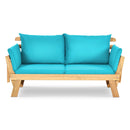 Adjustable Patio Convertible Sofa with Thick Cushion by LJGDeals
