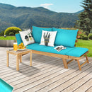Adjustable Patio Convertible Sofa with Thick Cushion by LJGDeals