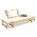 Adjustable Patio Convertible Sofa with Thick Cushion by LJGDeals