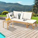 Adjustable Patio Convertible Sofa with Thick Cushion by LJGDeals