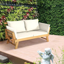 Adjustable Patio Convertible Sofa with Thick Cushion by LJGDeals