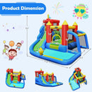 Inflatable Bounce House Splash Pool with Water Climb Slide Blower included by LJGDeals