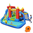 Inflatable Bounce House Splash Pool with Water Climb Slide Blower included by LJGDeals