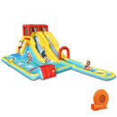 7-in-1 Inflatable Dual Slide Water Park Bounce House With 680W Blower by LJGDeals