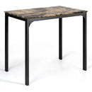 3 Piece Counter Height Dining Set Faux Marble Table by LJGDeals
