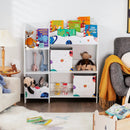 Kids Toy and Book Organizer Children Wooden Storage Cabinet with Storage Bins by LJGDeals