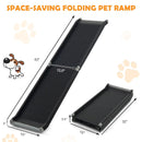 63 Feet Upgrade Folding Pet Ramp Portable Dog Ramp with Steel Frame by LJGDeals