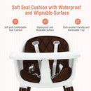 3-In-1 Adjustable Baby High Chair with Soft Seat Cushion for Toddlers by LJGDeals