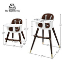 3-In-1 Adjustable Baby High Chair with Soft Seat Cushion for Toddlers by LJGDeals