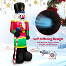 8 Feet Inflatable Nutcracker Soldier with 2 Built-in LED Lights by LJGDeals