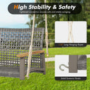 2-Person Patio Wicker Hanging Swing Chair by LJGDeals