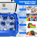 58 Quart Leak-Proof Portable Cooler Ice Box for Camping-Blue by LJGDeals