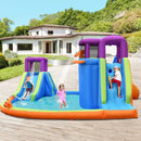 6-in-1 Inflatable Dual Water Slide Bounce House Without Blower by LJGDeals