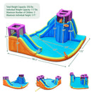 6-in-1 Inflatable Dual Water Slide Bounce House Without Blower by LJGDeals