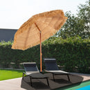 6.5 Feet Portable Thatched Tiki Beach Umbrella with Adjustable Tilt by LJGDeals