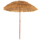 6.5 Feet Portable Thatched Tiki Beach Umbrella with Adjustable Tilt by LJGDeals