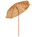 6.5 Feet Portable Thatched Tiki Beach Umbrella with Adjustable Tilt by LJGDeals