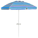 7.2 Feet Portable Outdoor Beach Umbrella with Sand Anchor and Tilt Mechanism by LJGDeals