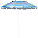 8FT Portable Beach Umbrella with Sand Anchor and Tilt Mechanism for Garden and Patio by LJGDeals