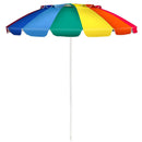 8FT Portable Beach Umbrella with Sand Anchor and Tilt Mechanism for Garden and Patio by LJGDeals