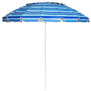 8FT Portable Beach Umbrella with Sand Anchor and Tilt Mechanism for Garden and Patio by LJGDeals