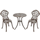 3 Pieces Cast Aluminum Bistro Set by LJGDeals