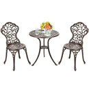 3 Pieces Cast Aluminum Bistro Set by LJGDeals