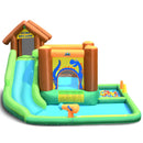 Inflatable Waterslide Bounce House Climbing Wall Ball Pit with Blower by LJGDeals