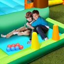 Inflatable Waterslide Bounce House Climbing Wall Ball Pit with Blower by LJGDeals
