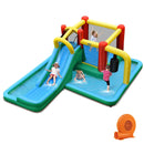 Inflatable Water Slide with Splash Pool Water Park and 680W Blower by LJGDeals