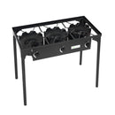 225000 BTU Portable Propane 3 Burner Gas Cooker by LJGDeals