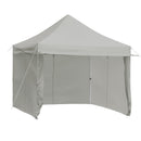 10 x 10 Feet Pop-up Gazebo with 5 Removable Zippered Sidewalls and Extended Awning-Blue by DirectDeals