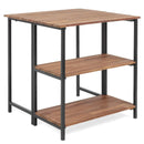 Acacia Wood Patio Folding Dining Table Storage Shelves by LJGDeals