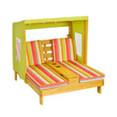 Kids Patio Lounge Chair with Cup Holders and Awning by LJGDeals