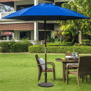 22Lbs Patio Resin Umbrella Base with Wicker Style for Outdoor Use by LJGDeals