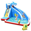 4-in-1 Inflatable Water Slide Park with Long Slide and 735W Blower by LJGDeals