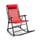Outdoor Patio Camping Lightweight Folding Rocking Chair with Footrest by LJGDeals