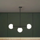 GobekUsa Opaline Glass Ball Pendant Light for Minimalist Dining Room Island