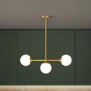 GobekUsa Opaline Glass Ball Pendant Light for Minimalist Dining Room Island