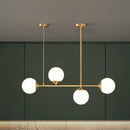 GobekUsa Opaline Glass Ball Pendant Light for Minimalist Dining Room Island