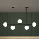 GobekUsa Opaline Glass Ball Pendant Light for Minimalist Dining Room Island