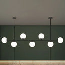 GobekUsa Opaline Glass Ball Pendant Light for Minimalist Dining Room Island