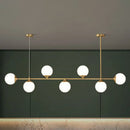 GobekUsa Opaline Glass Ball Pendant Light for Minimalist Dining Room Island