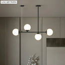 GobekUsa Opaline Glass Ball Pendant Light for Minimalist Dining Room Island