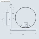 GobekUsa Opaline Glass Ball Wall Lamp with Right Angle Arm in Brass - Minimalist & Elegant